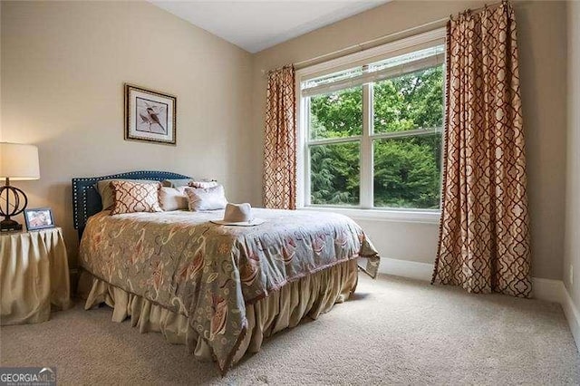 715 Creekside Bnd, Alpharetta, GA 30004 - bedroom with light colored carpet and baseboards