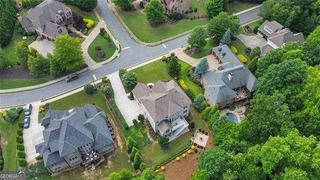 715 Creekside Bnd, Alpharetta, GA 30004 - aerial view of property and surrounding area with nearby suburban area