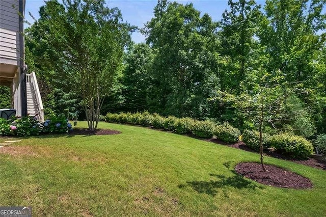 715 Creekside Bnd, Alpharetta, GA 30004 - view of green lawn featuring stairway