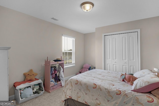935 Abode Ave, Fort Stewart, GA 31313 - bedroom with a closet, carpet, and baseboards
