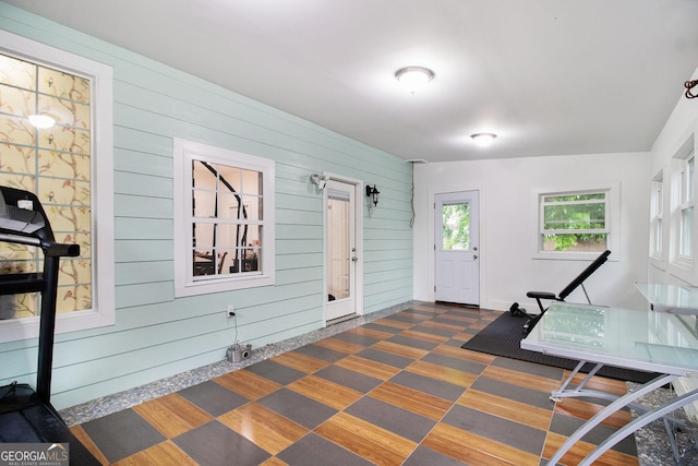 1292 Eubanks Ave, East Point, GA 30344 - entryway with wood walls