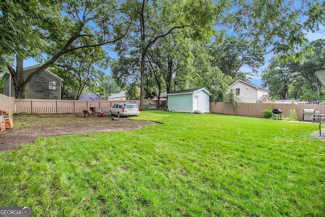 1292 Eubanks Ave, East Point, GA 30344 - fenced backyard with a storage shed