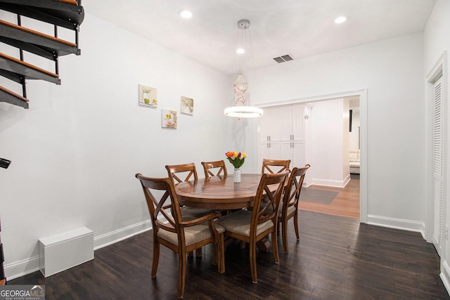 1292 Eubanks Ave, East Point, GA 30344 - dining room featuring dark wood-style flooring and recessed lighting