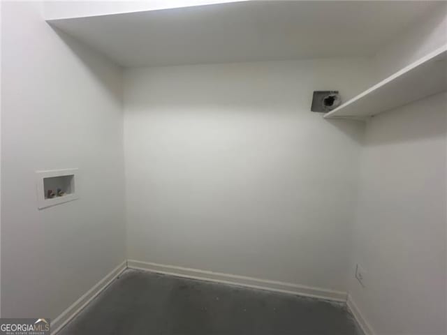 2785 Battle Forrest, Decatur, GA 30034 - laundry room featuring washer hookup, baseboards, and hookup for an electric dryer