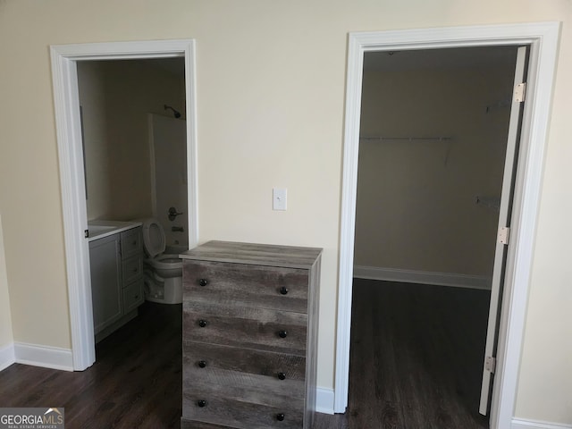 116 Ronald Pride Blvd, Fort Valley, GA 31030 - corridor with dark wood finished floors