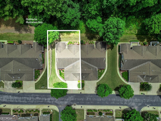 140 Rehobeth Way, Fayetteville, GA 30214 - aerial view of property's location with property parcel outlined