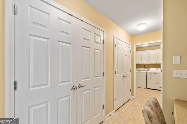 140 Rehobeth Way, Fayetteville, GA 30214 - hall featuring washer and dryer