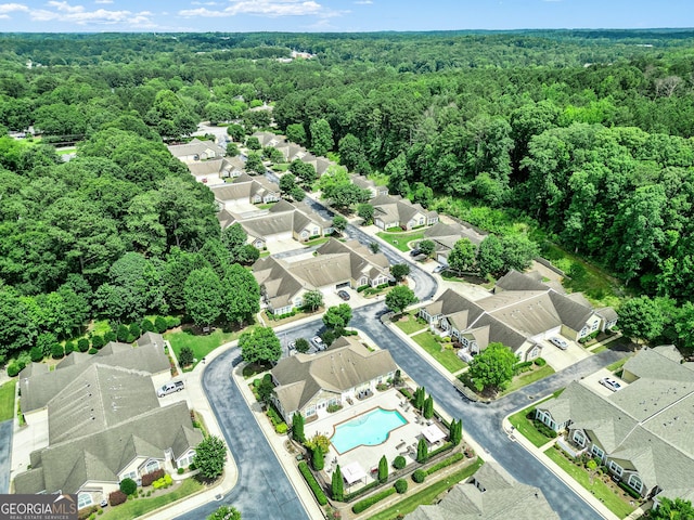 140 Rehobeth Way, Fayetteville, GA 30214 - aerial view of property's location featuring a heavily wooded area and nearby suburban area