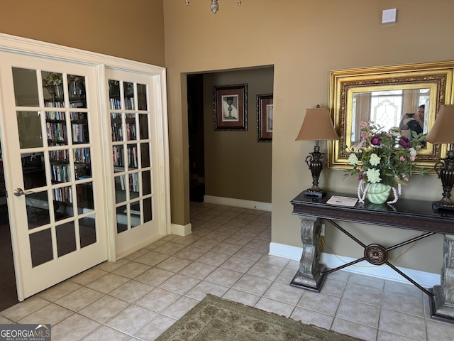140 Rehobeth Way, Fayetteville, GA 30214 - hallway with light tile patterned floors and baseboards