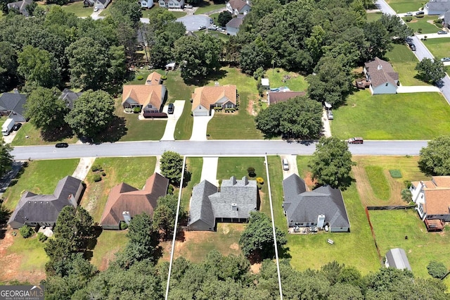 35 Deep Springs Way, Covington, GA 30016 - aerial overview of property's location featuring nearby suburban area and property parcel outlined