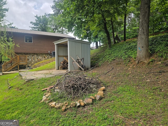 1151 Twin Mountain Lakes Cir, Talking Rock, GA 30175 - view of outbuilding with stairway