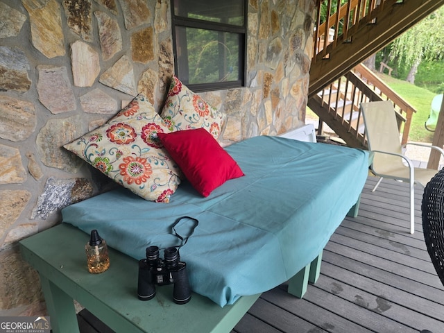 1151 Twin Mountain Lakes Cir, Talking Rock, GA 30175 - deck featuring stairway
