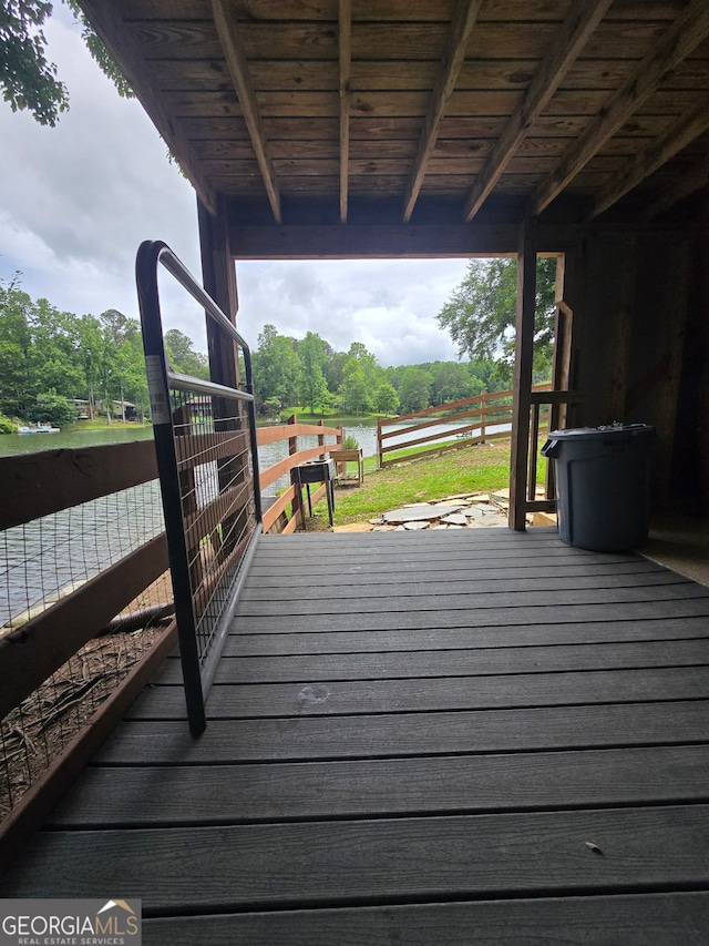 1151 Twin Mountain Lakes Cir, Talking Rock, GA 30175 - deck featuring a water view