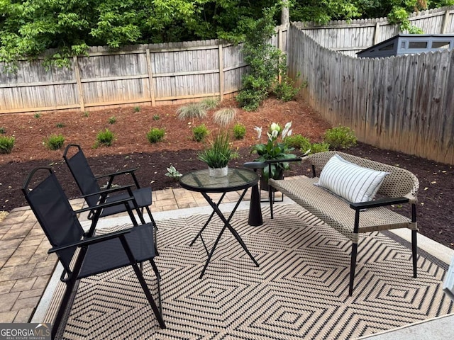3607 Archgate Ct, Alpharetta, GA 30004 - fenced backyard featuring a patio area