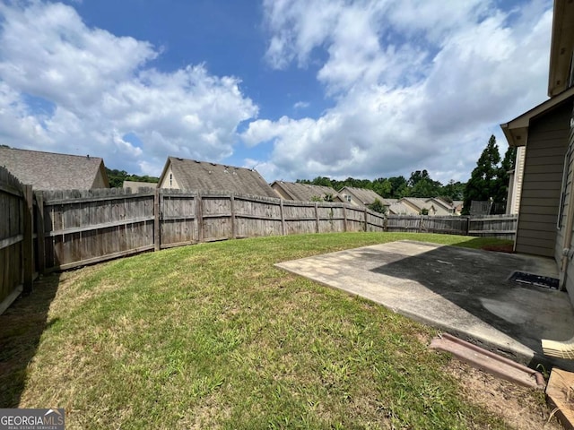 3522 Fallen Oak Dr, Buford, GA 30519 - fenced backyard with a patio area and a residential view