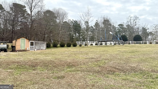 110 Waterloo Dr, Mount Airy, GA 30563 - view of yard with a storage unit and view of scattered trees