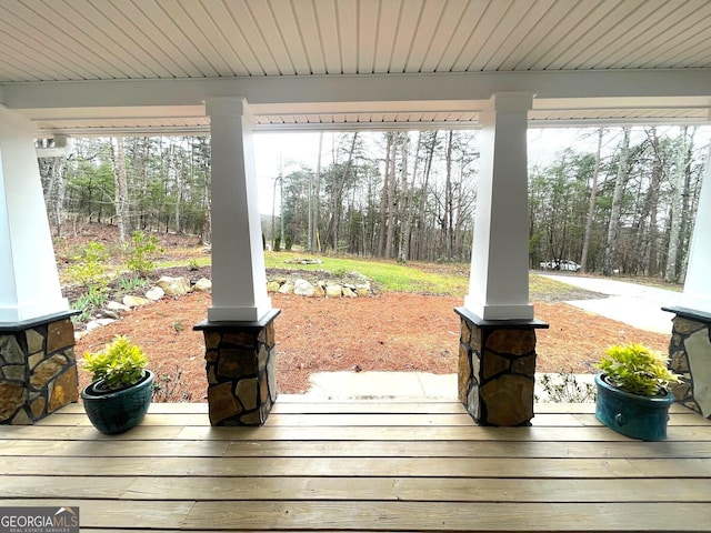 400 Mulberry Cir, Jasper, GA 30143 - view of wooden porch