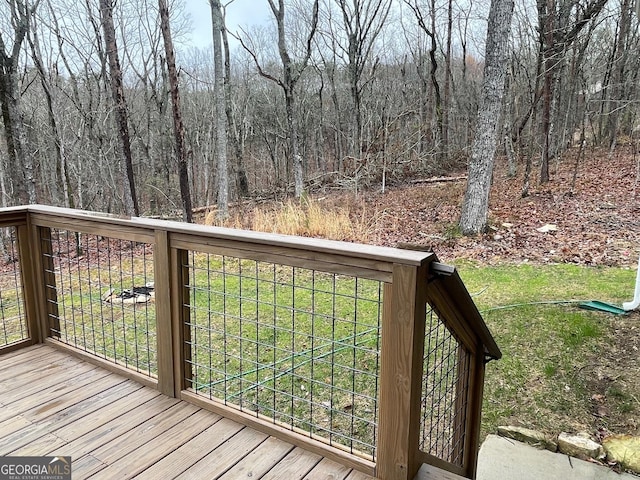 400 Mulberry Cir, Jasper, GA 30143 - wooden deck with a yard