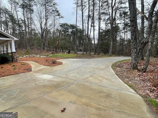 400 Mulberry Cir, Jasper, GA 30143 - view of patio / terrace featuring driveway and a view of trees