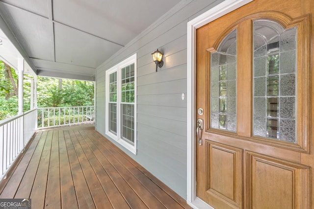 405 W Leslie Ct, Woodstock, GA 30188 - view of wooden porch