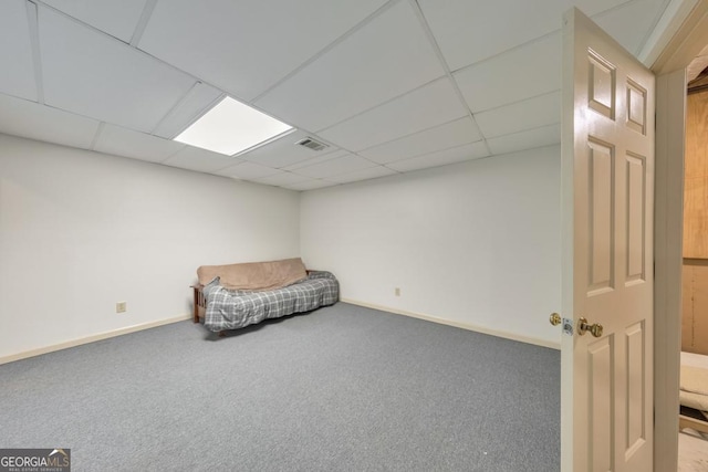 405 W Leslie Ct, Woodstock, GA 30188 - unfurnished room with carpet flooring and a drop ceiling