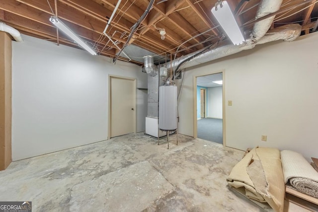 405 W Leslie Ct, Woodstock, GA 30188 - unfinished below grade area featuring water heater