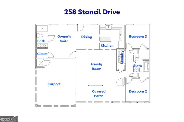 278 Stancil Dr, Toccoa, GA 30577 - room layout