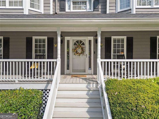 150 Kensley Way, Dallas, GA 30157 - doorway to property with a porch