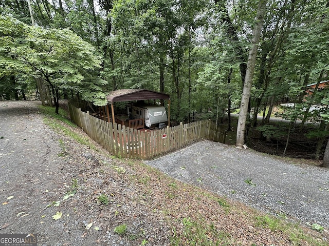 336 6th St, Ellijay, GA 30540 - view of yard with gravel driveway