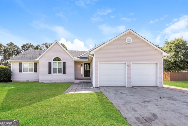 11102 Hunters Ln, Hampton, GA 30228 - ranch-style home featuring driveway, an attached garage, and a shingled roof