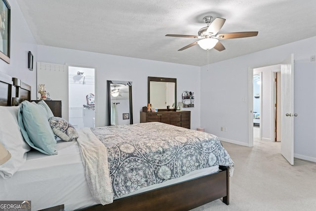 1738 Sherry Ln, Jonesboro, GA 30236 - carpeted bedroom featuring ceiling fan and a textured ceiling