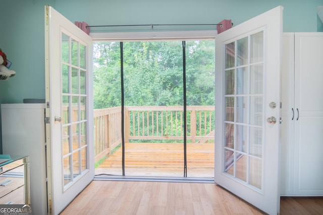 4336 Thorngate Ln, Acworth, GA 30101 - doorway featuring wood finished floors