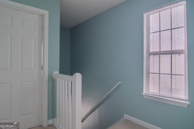 4336 Thorngate Ln, Acworth, GA 30101 - stairway with baseboards