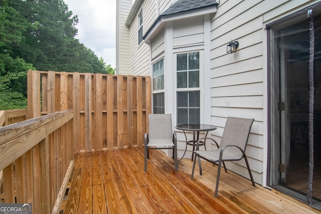 4336 Thorngate Ln, Acworth, GA 30101 - view of wooden terrace