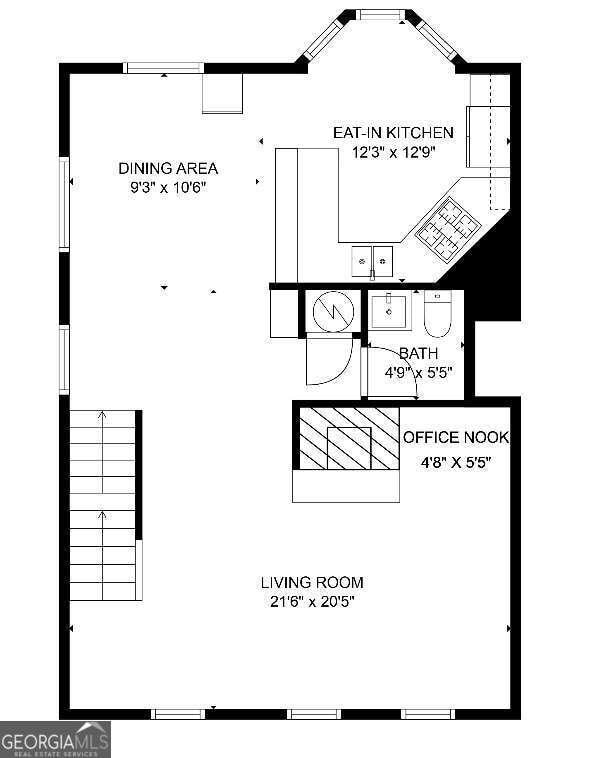 4336 Thorngate Ln, Acworth, GA 30101 - view of floor plan / room layout