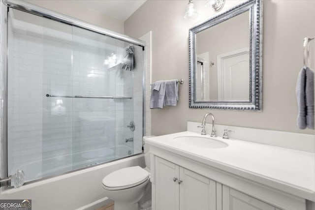 771 Rattlesnake Rdg, Dawsonville, GA 30534 - bathroom featuring vanity and enclosed tub / shower combo