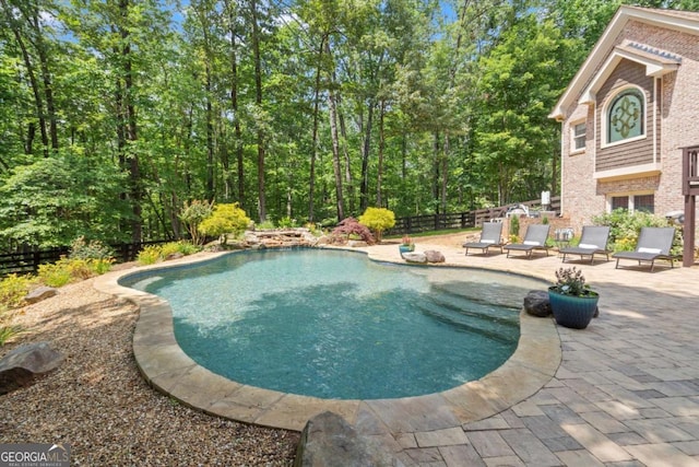 771 Rattlesnake Rdg, Dawsonville, GA 30534 - swimming pool featuring a patio area