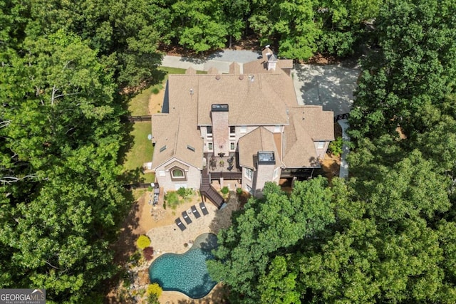 771 Rattlesnake Rdg, Dawsonville, GA 30534 - aerial view of property and surrounding area