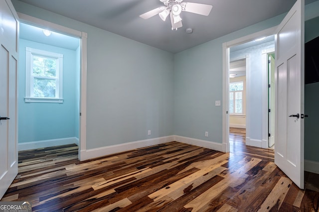 1000 Three Notch Rd, Buckhead, GA 30625 - spare room featuring wood finished floors, healthy amount of natural light, ceiling fan, and baseboards
