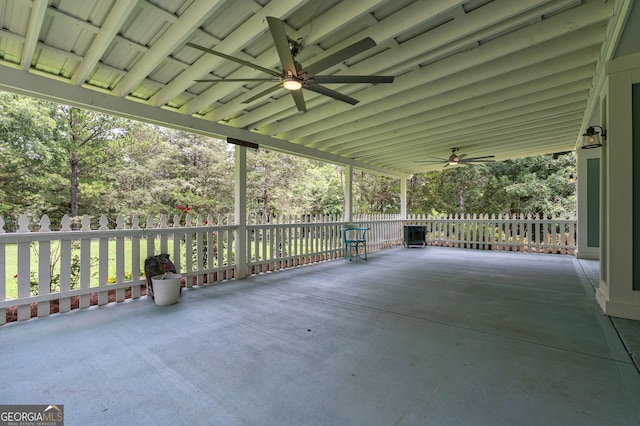 1000 Three Notch Rd, Buckhead, GA 30625 - view of patio featuring ceiling fan