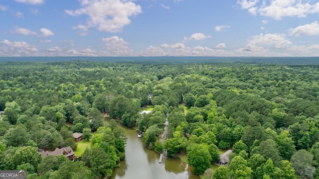 1000 Three Notch Rd, Buckhead, GA 30625 - bird's eye view of a heavily wooded area and a large body of water