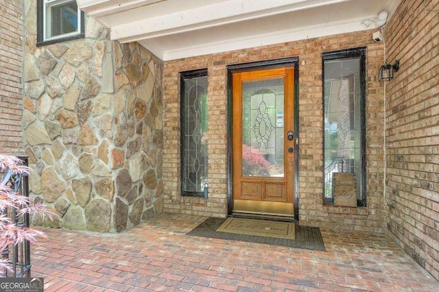 3493 Wood Acres Blvd, Duluth, GA 30096 - entrance to property featuring stone siding