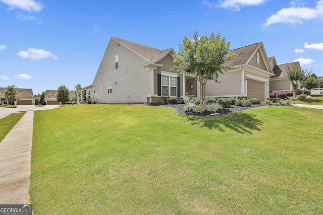 819 Firefly Ct, Griffin, GA 30223 - view of property exterior with an attached garage and a yard