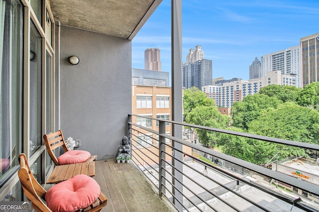 171 Auburn Ave NE Unit 521, Atlanta, GA 30303 - balcony featuring a view of city