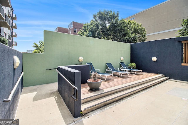 171 Auburn Ave NE Unit 521, Atlanta, GA 30303 - view of patio / terrace featuring a wooden deck