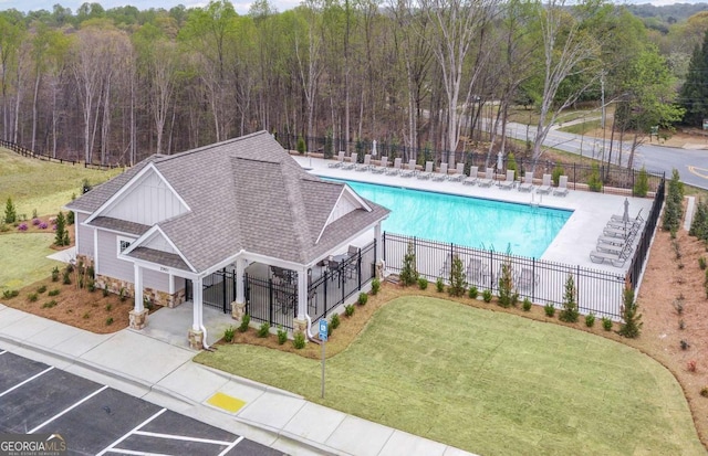 3029 Salinger Way, Gainesville, GA 30507 - community pool with a view of trees and a patio area