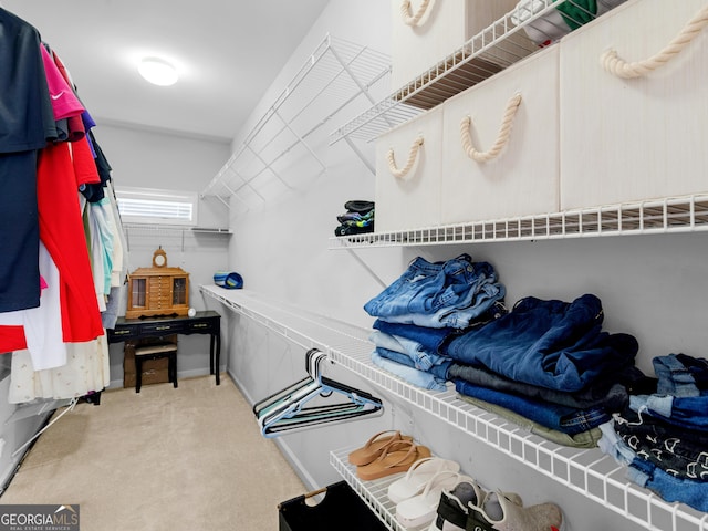 1613 Brolington Ct, Conyers, GA 30013 - walk in closet featuring carpet floors