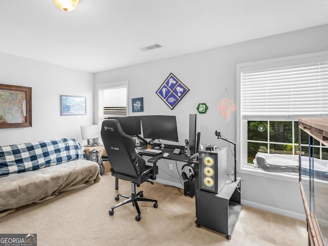 1613 Brolington Ct, Conyers, GA 30013 - carpeted home office with baseboards