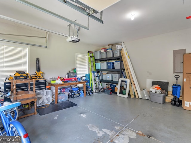 1613 Brolington Ct, Conyers, GA 30013 - garage featuring a garage door opener and electric panel