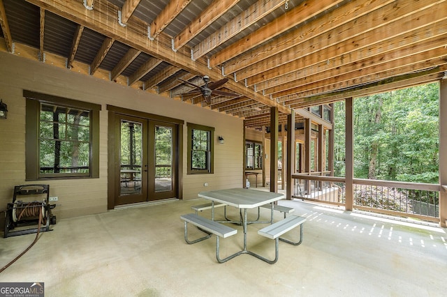 177 Selfridge Rd, Mcdonough, GA 30252 - view of patio with french doors